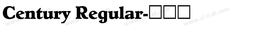 Century Regular字体转换